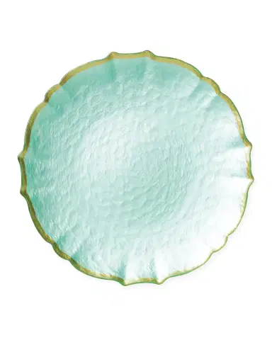 Vietri Baroque Glass Aqua Service Plate/Charger | Thumbnail 1
