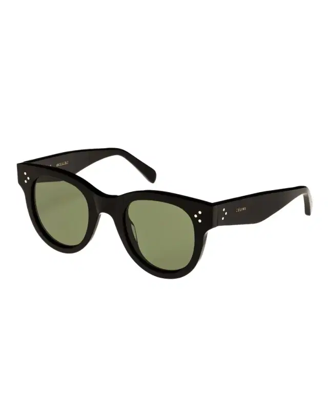 CELINE Studded Acetate Sunglasses w/ Mineral Lenses