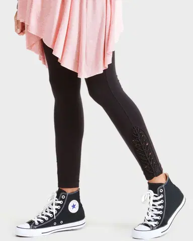 Ingrid & Isabel Maternity Active Ankle-Length Leggings with Macrame Detail | Thumbnail 2 Ingrid & Isabel Maternity Active Ankle-Length Leggings with Macrame Detail | Thumbnail 2