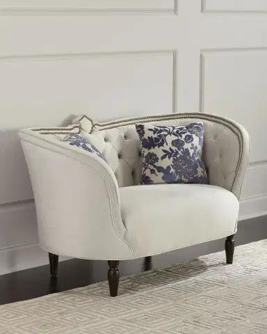 Haute House Erin Tufted-Back Settee | Thumbnail 2 Haute House Erin Tufted-Back Settee | Thumbnail 2