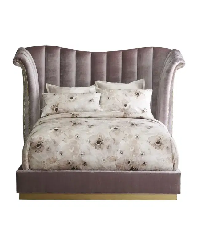 Haute House Moira Channel-Tufted King Bed