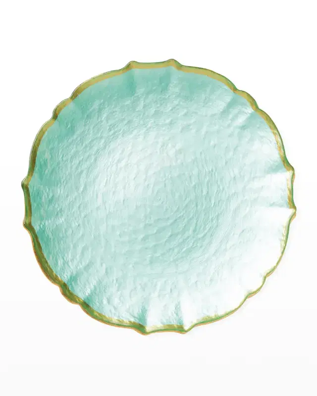 Vietri Pastel Glass Salad Plate