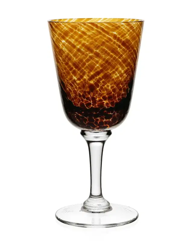 William Yeoward Crystal Vanessa Glass Water Goblet, Tortoise