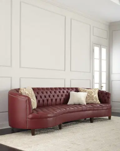 Haute House Magnolia Leather Sofa, 126" | Thumbnail 2 Haute House Magnolia Leather Sofa, 126" | Thumbnail 2