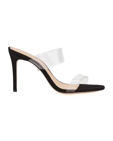 Schutz Ariella Strappy See-Through Vinyl Slide High-Heel Sandals | Thumbnail 1