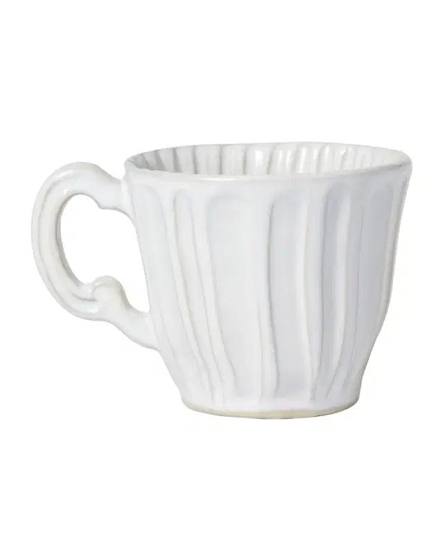 Vietri Incanto Stone White Stripe Mug