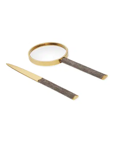 AERIN Faux Shagreen Magnifying Glass and Letter Opener Set | Thumbnail 3