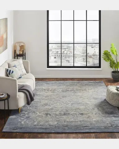 Haven & Loom Aquamarine Hand-Knotted Rug | Thumbnail 6