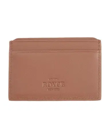 Royce New York Monogrammed RFID Blocking Leather Card Wallet, Personalized | Thumbnail 1