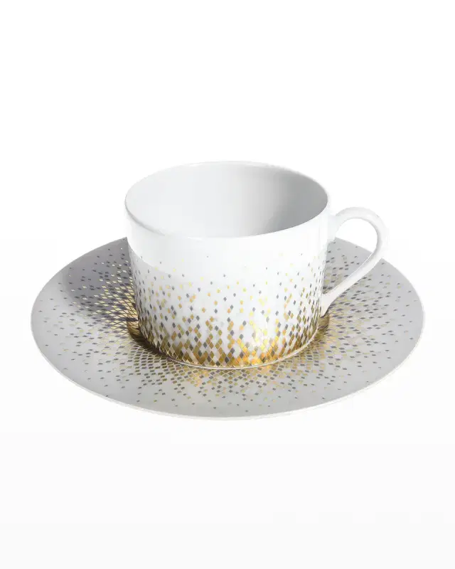 Haviland Souffle d 'Or Teacup and Saucer