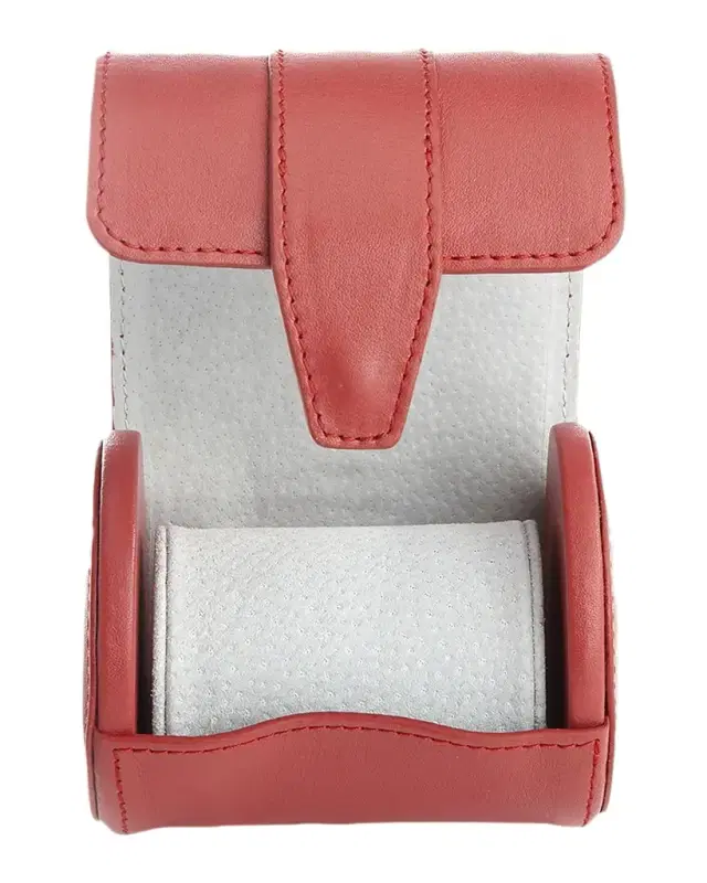 ROYCE New York Monogrammed Leather Travel Watch Roll, Personalized
