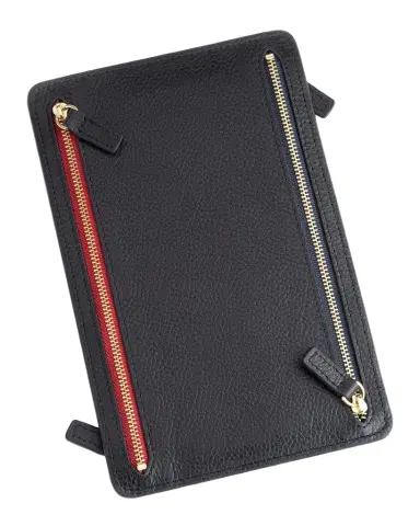 ROYCE New York Monogrammed Leather RFID Blocking Foup Zip Travel Organizer | Thumbnail 1