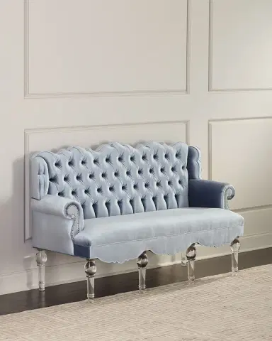 Haute House Helena Settee, 64" | Thumbnail 3 Haute House Helena Settee, 64" | Thumbnail 3