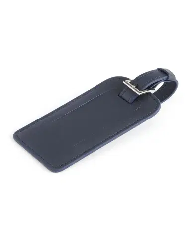 Royce New York Monogrammed Leather Luggage Tag | Thumbnail 3