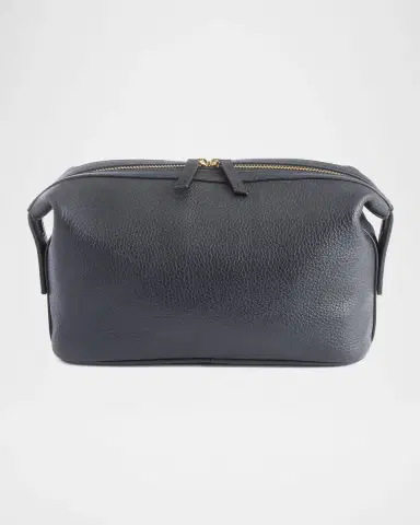 Royce New York Monogrammed Large Leather Toiletry Bag, Personalized | Thumbnail 5