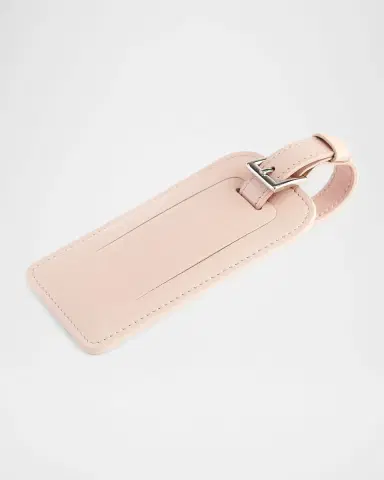 Royce New York Monogrammed Leather Luggage Tag | Thumbnail 5