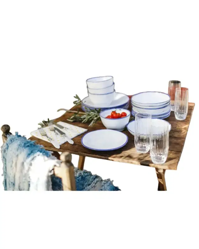 Vietri Aurora Edge Salad Plate