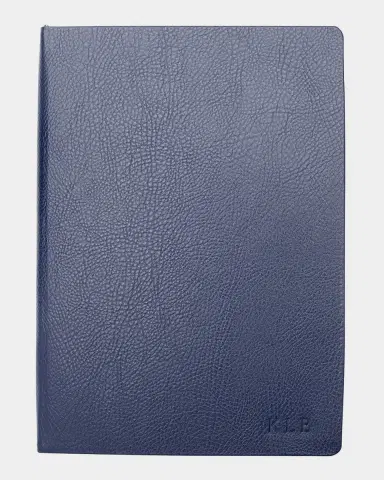 Royce New York Monogrammed Leather Bound Executive Notebook, Personalized | Thumbnail 3