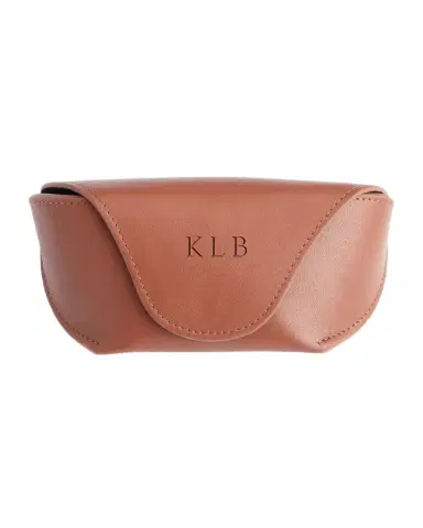 Royce New York Monogrammed Leather Sunglasses Carrying Case | Thumbnail 1