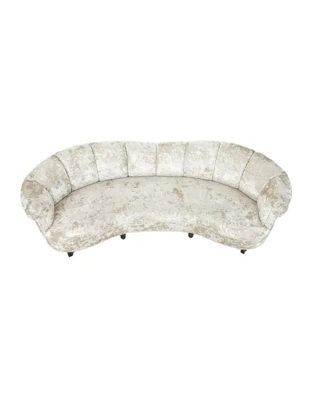 Haute House Lizette Channeled Tufted Sofa 121"