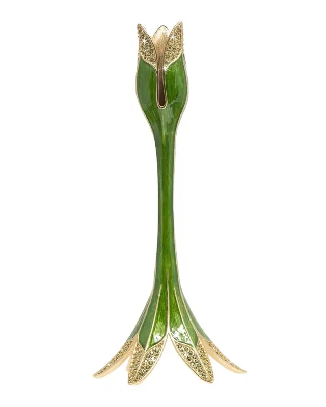 Jay Strongwater Tulip Medium Candlestick Holder