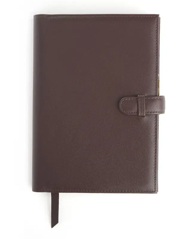 ROYCE New York Monogrammed Leather Executive Journal with Rollerball Pen
