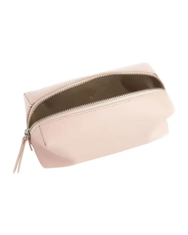 ROYCE New York Monogrammed Leather Zippered Utility Bag