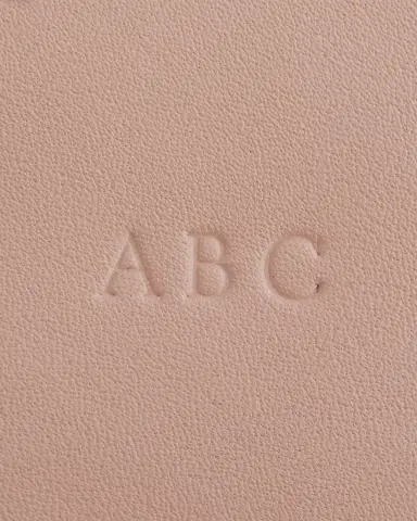 ROYCE New York Monogrammed Leather Zuppered Travel Organizer Pouch | Thumbnail 2