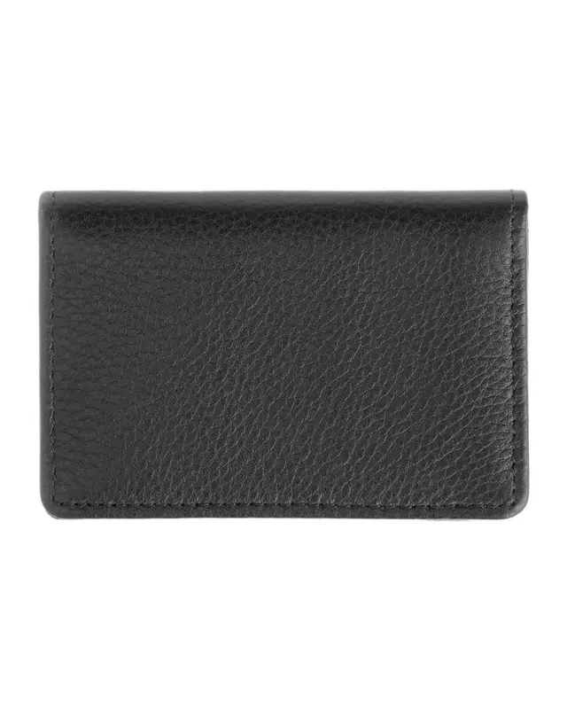 Royce New York Monogrammed Leather Card Holder Wallet