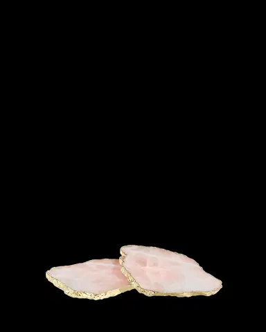 Anna New York Rose Quartz Coasters, Set of 2 | Thumbnail 2