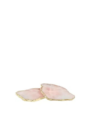 Anna New York Rose Quartz Coasters, Set of 2 | Thumbnail 1