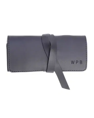Royce New York Monogrammed Leather Tech Cord Accessory Organizer, Personalized | Thumbnail 1