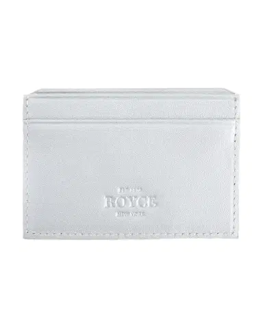 Royce New York Monogrammed RFID Blocking Leather Card Wallet, Personalized | Thumbnail 1