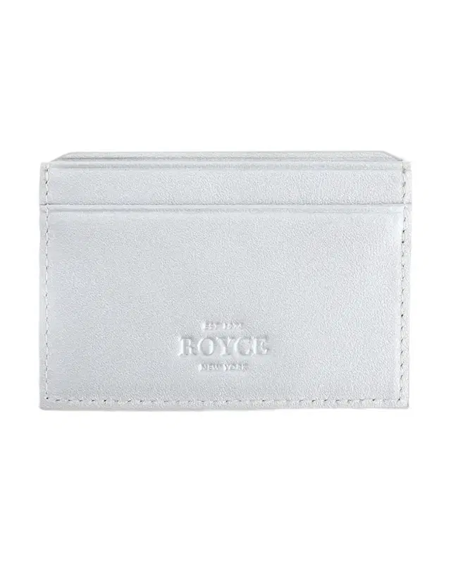 Royce New York Monogrammed RFID Blocking Leather Card Wallet, Personalized