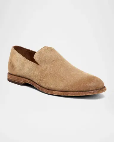 Frye Men's Chris Venetian Suede Slip-On Loafers | Thumbnail 2 Frye Men's Chris Venetian Suede Slip-On Loafers | Thumbnail 2