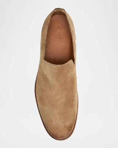Frye Men's Chris Venetian Suede Slip-On Loafers | Thumbnail 3 Frye Men's Chris Venetian Suede Slip-On Loafers | Thumbnail 3