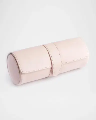 Royce New York Monogrammed Leather Travel Watch Roll, Personalized | Thumbnail 2