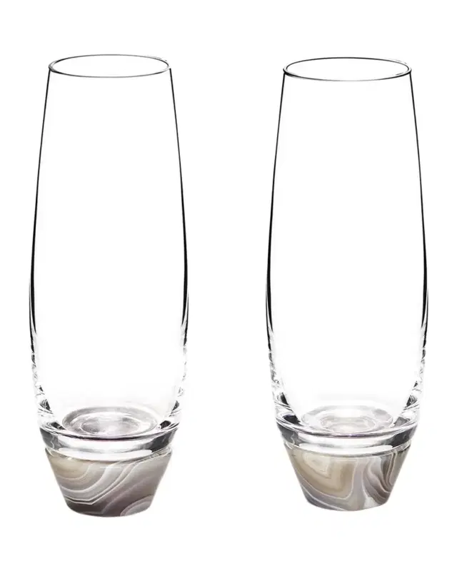 ANNA New York Elevo 6 oz. Champagne Glasses, Set of 2