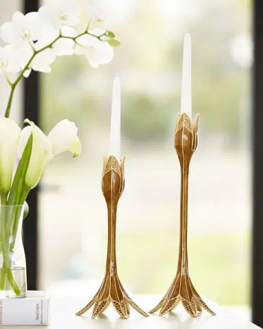 Jay Strongwater Tulip Tall Candlestick Holder | Thumbnail 2 Jay Strongwater Tulip Tall Candlestick Holder | Thumbnail 2