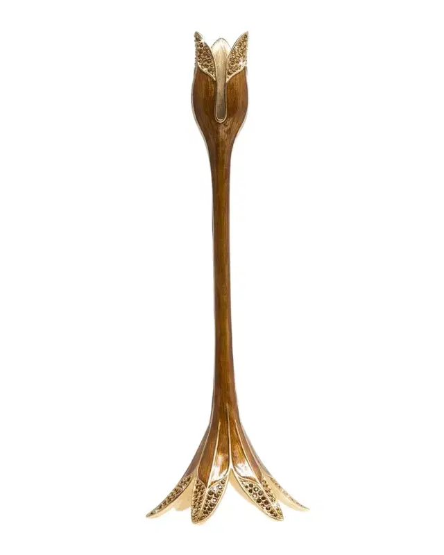 Jay Strongwater Tulip Tall Candlestick Holder