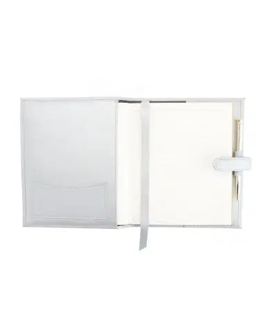ROYCE New York Monogrammed Leather Executive Journal with Rollerball Pen | Thumbnail 4