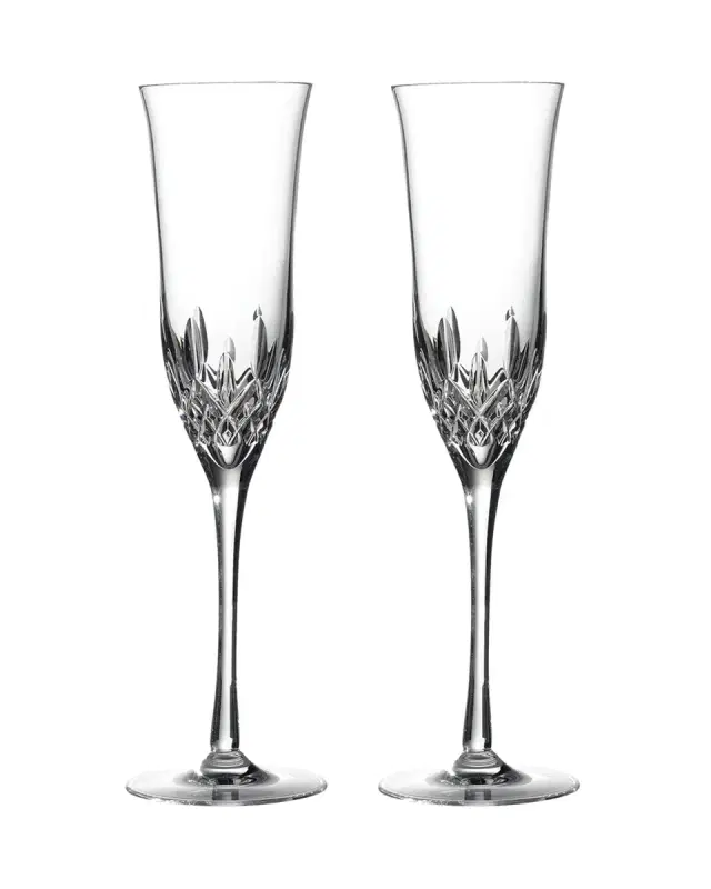 Waterford Crystal Lismore Essence Champagne Flutes, Set of 2