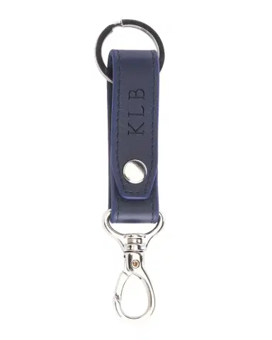 Royce New York Monogrammed Leather Valet Key Chain | Thumbnail 2