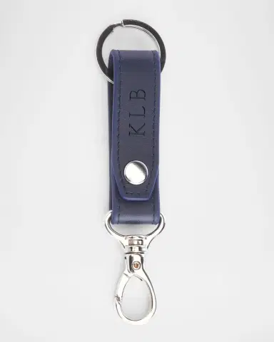 Royce New York Monogrammed Leather Valet Key Chain | Thumbnail 5