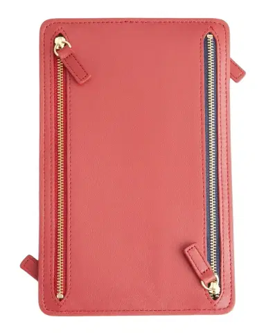 ROYCE New York Monogrammed Leather RFID Blocking Foup Zip Travel Organizer | Thumbnail 1