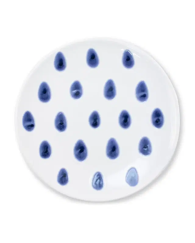 Vietri Santorini Dot Salad Plate