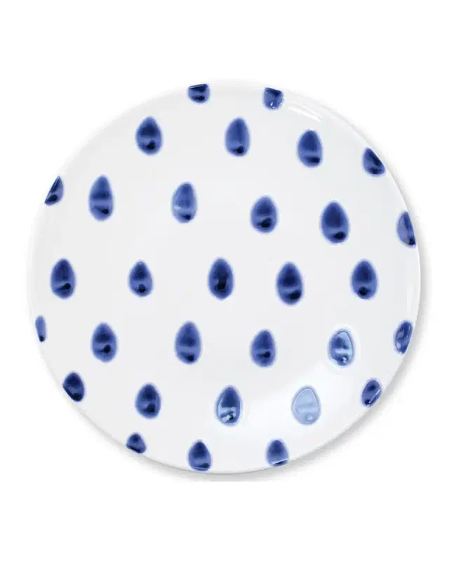 Vietri Santorini Dot Dinner Plate