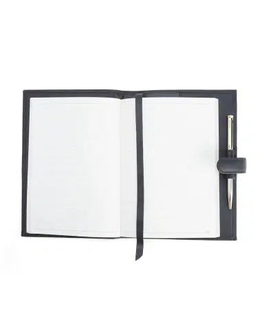 ROYCE New York Monogrammed Leather Executive Journal with Rollerball Pen | Thumbnail 2