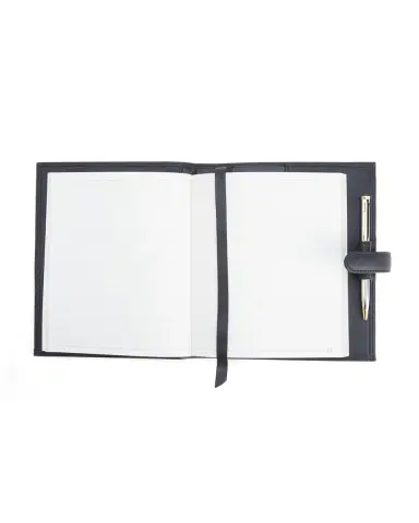 ROYCE New York Monogrammed Leather Executive Journal with Rollerball Pen | Thumbnail 4