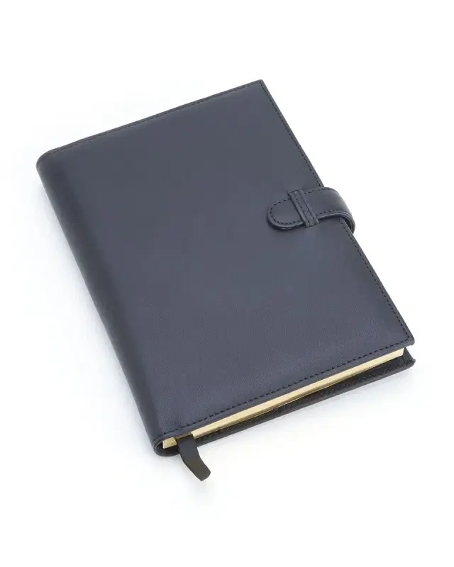 ROYCE New York Monogrammed Leather Executive Journal with Rollerball Pen